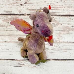 TY BEANIE BABIES Scorch Dragon RARE Collectible Plush NWT